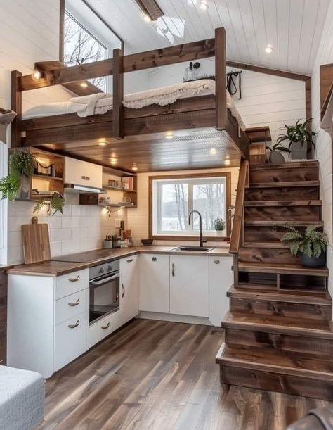 Posh Sheds, House Fever, House Renos, Apartment Styles, Diy Tiny House, Shed Home, Small Tiny House, Shed To Tiny House, Tiny House Loft