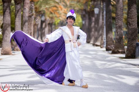 Prince Ali Ababwa / Aladdin by GFantasy92 on DeviantArt Prince Ali Costume, Three Good Fairies, Aladdin Cosplay, Prince Ali, Disney Aladdin, Movie Costumes, Prince Philip, Aladdin, Nun Dress