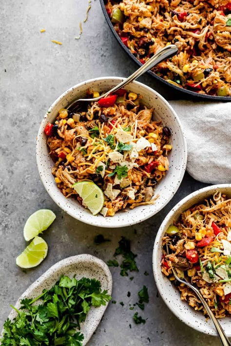 One Pan Southwest Chicken and Rice Aubergine Stew, Eggplant Chickpea, Moroccan Eggplant, Stew Vegetarian, Eggplant Stew, Moroccan Stew, Grain Bowl Recipe, Moroccan Chickpea, Stew Vegan