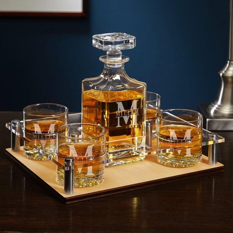 Personalized whiskey decanter