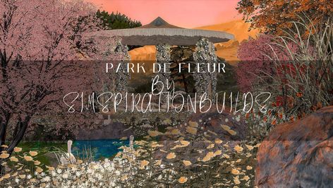 Park de Fleur | SimspirationBuilds on Patreon Sims 4 Park, Sims Lots, Sims 4 Modern House, Beautiful Landscaping, Modern House Floor Plans, Modern House Interior, Save File, Modern Mansion, Building Ideas