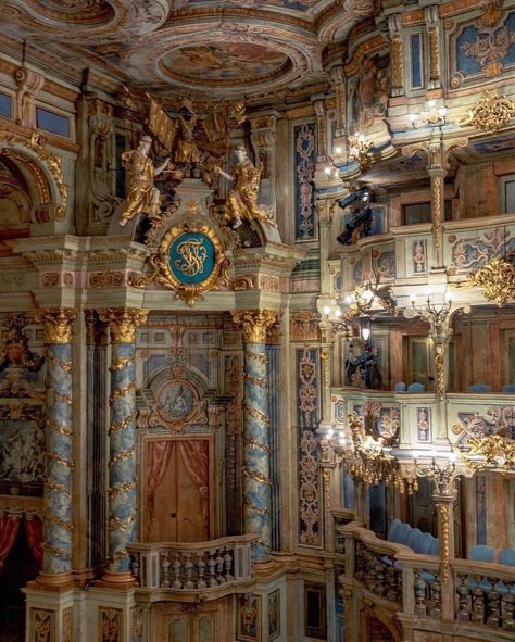 Baroque Theatre, Baroque Opera, Bayreuth Germany, Theatre Architecture, Baroque Interior Design, 80s Interior Design, Baroque Interior, Theater Architecture, Culture Architecture