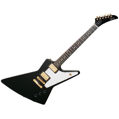 Epiphone 1958 Korina Explorer Electric Guitar in Ebony Epiphone Explorer, Epiphone Electric Guitar, Gibson Explorer, String Instruments, Rock N Roll, Electric Guitar, Music Instruments, Guitar, For Sale