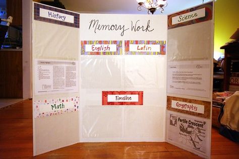 {Classical Conversations} Memory Work Tri-board - The Cork Board | Parenting Advice That Works Classical Conversations Cycle 1, Cc Cycle 3, Reading More, Art Teacher Gifts, Teacher Boards, School Tool, Classical Education, Homeschool Learning, Classical Conversations