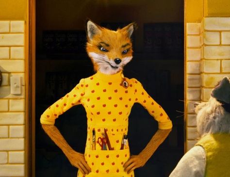 Mrs Fox Costume, Fantastic Mr Fox Movie, Fox Character, Fantastic Fox, Fox Costume, Wes Anderson Movies, Wes Anderson Films, Elevator Music, Felt Fox