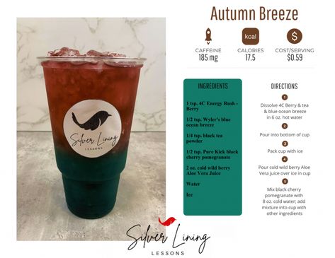 Autumn Breeze – Silver Lining Lessons Autumn Breeze Loaded Tea, Tea Infusion Recipes, Pomegranate Drinks, Bomb Drinks, Tea Blends Recipes, Herbalife Nutrition Club, Berry Tea, Energy Tea Recipes, Tea Recipes Diy