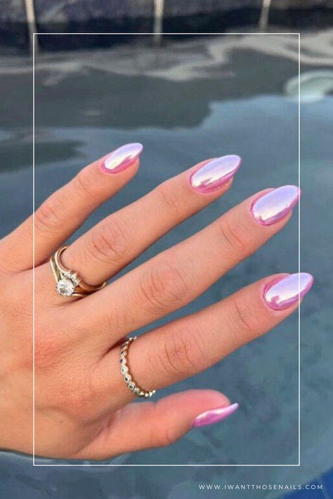 Chrome Summer Nails Chrome Colored Nails, Purple Chrome Nails, White Chrome Nails, Blue Chrome Nails, Pink Chrome Nails, Fab Nails, April Nails, Chrome Nail Art, Wine Hair