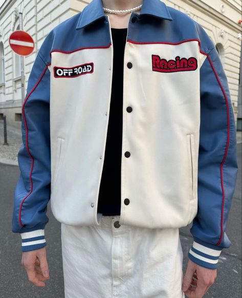 in love with the quality of the bershka racing jacket. Racing Jacket, Outfit Idea, In Love, Couture