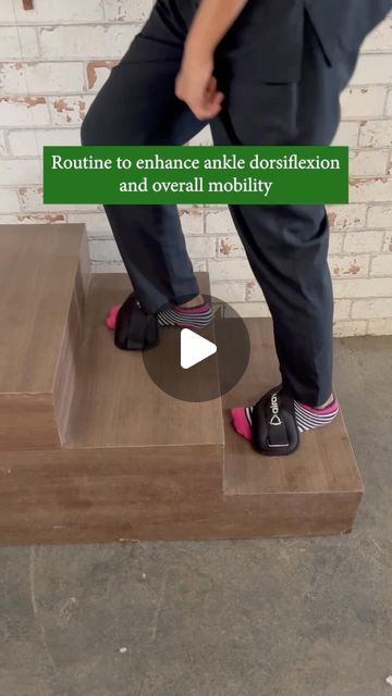 Dhara Kapadia on Instagram: "We call it the penguin walk 🐧  Ankle dorsiflexion is an important movement for efficient walking and running, balance, and sports performance.  Take a step towards improved mobility today   🔔 Turn on post notifications so that you never miss a post!  #physicaltherapy #reels #trending #fitness #therapy #fitfam #exercises #trending #ankledorsiflexion #physiotherapy #ankle  #controlexercises #physiotherapycentre #align_physio" Ankle Dorsiflexion, Foot Drop Exercises, Penguin Walk, Gait Training, Knee Strengthening, Physical Therapy School, Rehab Exercises, How To Strengthen Knees, Counseling Activities