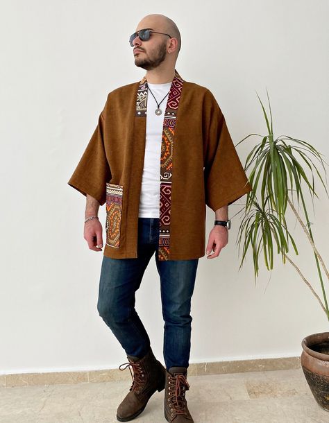 This Gender-Neutral Adult Jackets & Coats item by Designscope2 has 65 favorites from Etsy shoppers. Ships from Türkiye. Listed on 01 Jun, 2024 Men Kimono Street Style, Kimono Men Fashion, Kimono Outfit Men, African Outfits Men, Kimono Jacket Men, Mens Kimono Shirt, Japanese Kimono Male, Kimono For Men, Kimono Men