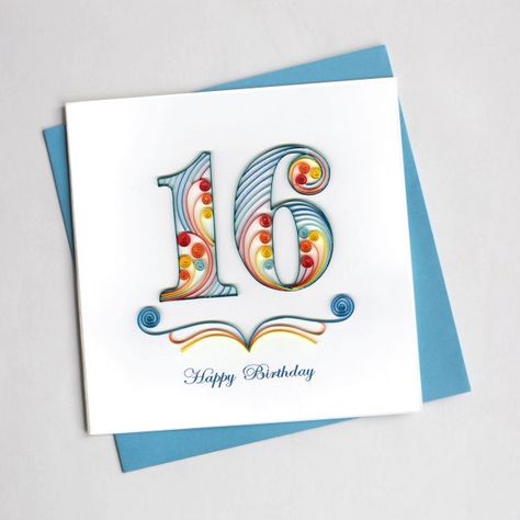 Quilling Numbers Patterns, Number Quilling, Quilled Numbers, Quilling Numbers, Quilling Birthday Cards, Happy Birthday Writing, Quilled Cards, Quilling Letters, Neli Quilling