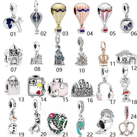 Charms to fit charm bracelets Pandora Bracelet Charms Ideas, Diy Travel Bag, Pandora Armband, Black Tissue Paper, Charms Pandora, Bracelet Pandora, London Bus, Marken Logo, Bracelet Charms