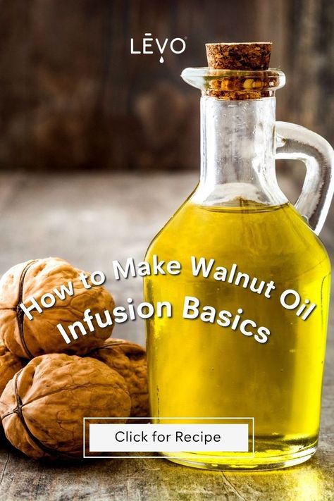 Walnut oil recipe Oil Infusion, Healthy Nuts, Pinky Swear, Walnut Oil, Oil Recipes, Vegetable Oil, Hot Sauce Bottles, Easy Recipe, Vegan Gluten Free