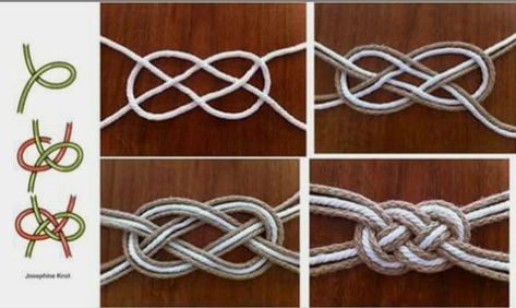 Celtic Knots Diy, Wedding Handfasting, Wedding Knot, Hand Fasting, Handfasting Cords, Pagan Wedding, Decorative Knots, Paracord Diy, Macrame Knots Tutorial