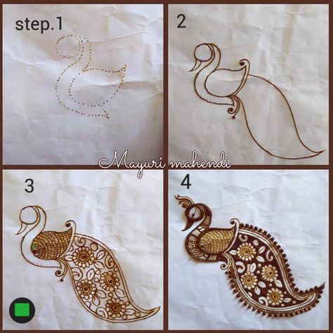 Elephant Henna Designs, Peacock Mehndi, Peacock Mehndi Designs, Simple Arabic Mehndi Designs, Mehndi Designs Bridal Hands, Beginner Henna Designs, Mehndi Designs For Kids, Mehndi Design Pictures, Very Simple Mehndi Designs