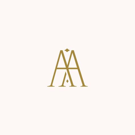 Minimalist and elegant AA letter with Serif style logo design vector. perfect for fashion, cosmetic, branding, and creative studio An Logo Design Letter, Aa Wedding Logo, A A Logo Design, Aa Logo Design Letter, 4 Letter Logo, Aa Logo Design, 2 Letter Logo, Aa Monogram, Aa Letter