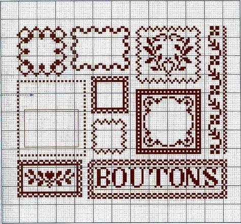 Cross Stitch Freebies, Embroidery Sampler, Sewing Bags, Cross Stitch Love, Cross Stitch Borders, Cross Stitch Samplers, Quilt Stitching, Sewing Items, Button Crafts