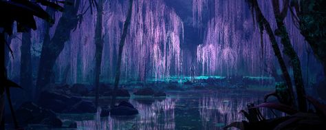 The willow glade trees Avatar Tree Of Life, Avatar Tree, First Avatar, Avatar Film, Avatar Films, Pandora Avatar, Avatar Movie, Avatar World, Fantasy Art Landscapes