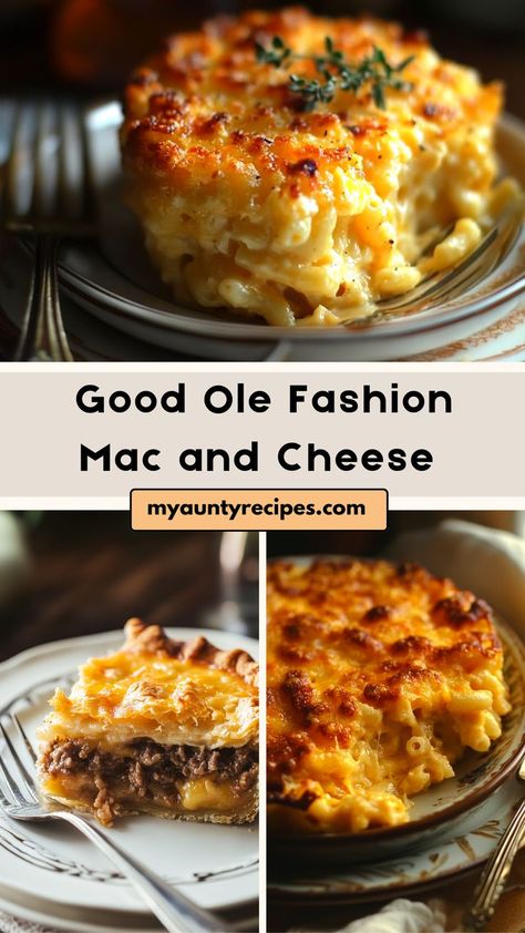 This Good Ole Fashion Mac and Cheese is a creamy, cheesy dish that’s perfect for anyone who loves classic comfort food. Made with elbow macaroni and a rich cheese sauce, this mac and cheese is baked until bubbly and golden brown on top. It’s a simple yet satisfying dish that’s perfect for weeknight dinners, holiday meals, or as a side dish at your next family gathering. Mac And Cheese Creamy, Mac And Cheese Recipe Soul Food, Easy Mac And Cheese, Thanksgiving Cooking, Thanksgiving Dishes, Holiday Meals, Elbow Macaroni, Comfort Dishes, Family Meal