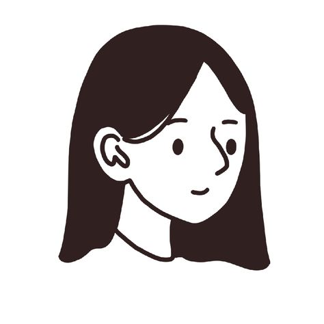 Simple Avatar, 심플한 그림, Minimalist Drawing, Cute Little Drawings, Illustration Character Design, Girly Art, Hello There, Line Art Drawings, Doodle Drawings