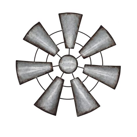 PRICES MAY VARY. CHOICE OF PERFECT SIZE: Pinwheels are 22" x22" in diameter, you can choose the right size for your needs (2 optional sizes). Metal pinwheels can be used to fill empty spaces on the wall or as a gallery wall Decorate, easily get the rustic farmhouse themed decor you want! RUSTIC FARMHOUSE DESIGN: The metal windmills are made of high quality iron, and the edges of each fan are designed with a distressed imitation rust finish, which looks very retro and elegant; pure hand-painted i Windmill Images, Windmill Wall Decor, Galvanized Decor, Metal Farmhouse, Windmill Decor, Metal Windmill, Windmill Design, Wall Painting Decor, Farmhouse Art