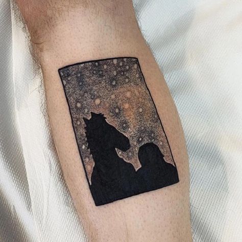 Bojack Horseman Tattoo Minimalist, Bojack And Diane, Diane Tattoo, The View From Halfway Down Tattoo, Bojack Horseman Tattoo, Tattoos Leg, Tattoos Pretty, Shoulder Tats, Landscape Tattoo