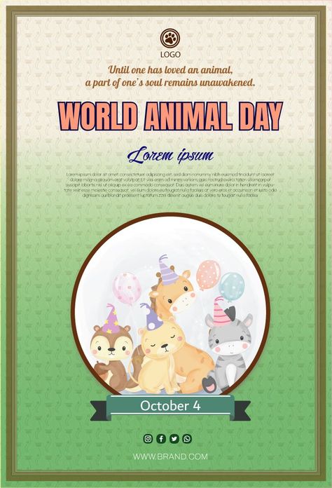 world animal day poster world animal day world wildlife day drawing poster on world animals day world wildlife day poster world animal day 2020 world animal day posters save animals poster drawing save animal poster save wildlife poster world forest animal day world animal day activities world animal day drawing world animal protection day world animal welfare da World Animal Day Activities, Save Animals Poster Drawing, World Animal Day Poster, Animal Day Poster, Save Wildlife Poster, Wildlife Day Poster, Save Animals Poster, World Animal Day, World Wildlife Day