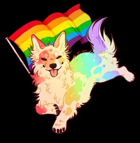 Lgbt Sticker, Bi Flag, Lgbtq Funny, Lgbtq Flags, Lesbian Flag, Drawing Wallpaper, Lgbt Art, Queer Art, Cute Paintings