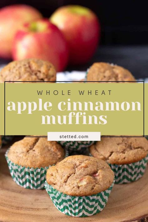 Whole wheat apple cinnamon muffins are a great start to your day, lunch box filler, or afternoon snack. Fresh Ingredient Recipes, Apple Cinnamon Muffins, Flavorful Meals, Cinnamon Muffins, Afternoon Snack, Crisp Autumn, Apple Cinnamon, Whole Wheat Flour, Apple Crisp