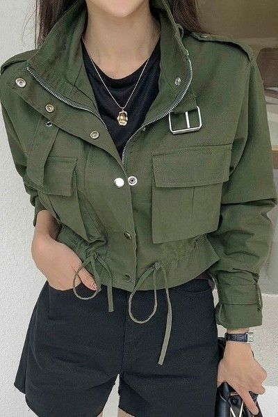 Military Jackets, High Wasted Jeans, Statement Belt, 2 Am, Army Fashion, Fashionista Clothes, Shopping Website, Cute Outfit, Really Cute Outfits