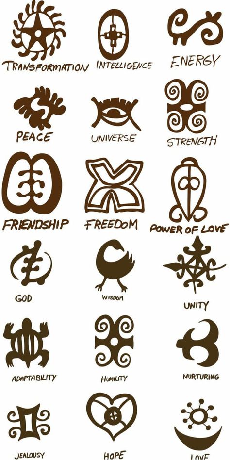 symboles africains comme idées de tatouage avec signification profonde de la culture ancienne Tattoo Ideas Symbols, Italian Symbols, Italian Tattoos, Aztec Symbols, African Tattoo, African Symbols, Strength Tattoo, Adinkra Symbols, American Symbols