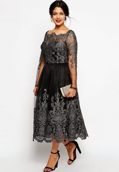 Plus Size Dresses on Pinterest | Ashley Stewart, Plus Size Fashion ... Plus Size Body Shapes, Midi Bridesmaid Dress, Sukienki Plus Size, Mother Of Groom Dresses, Plus Size Formal, Modest Clothing, Mothers Dresses, Moda Vintage, Groom Dress