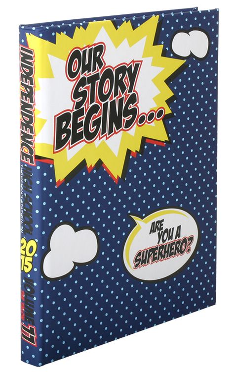 Independence High School Comic Book Yearbook Cover, Superhero Yearbook, Comic Book Yearbook Theme, Magazine Themed Yearbook, Yearbook Diary Theme, Comic Book Yearbook, Film Yearbook Theme, Movie Theme Yearbook Cover, Design Yearbook