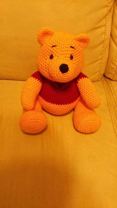 Amigurumi Winnie the Pooh - FREE Crochet Pattern / Tutorial: Crochet Pattern Tutorial, Crochet Geek, Crochet Disney, Pola Amigurumi, Google Translate, Pattern Tutorial, Crochet Bear, Pooh Bear, Knit Or Crochet