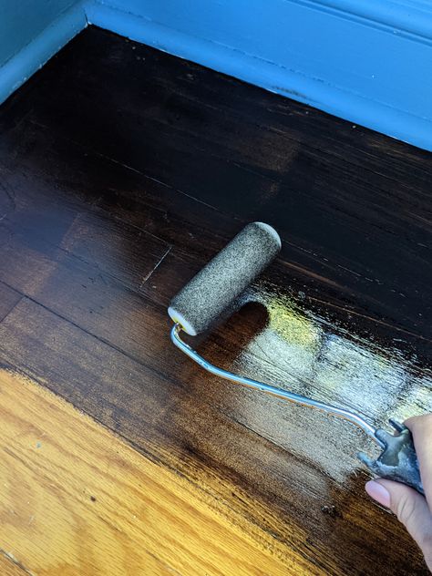 Refreshing Wood Floors, Stain Wood Floors Before And After, Restrain Wood Floors, How To Stain Wood Floors, How To Refinish Wood Floors, Refinishing Bamboo Floors, Sand And Refinish Wood Floors, How To Redo Wood Floors, Staining Old Wood Floors