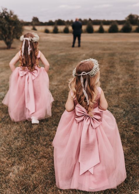 Style Gallery | Flower Girl Dresses | JJ's House Pink Cute Flower, Satin Princess Dress, Dress For Weddings, Sweep Train Wedding Dress, Girls Communion Dresses, Tulle Flower Girl Dress, First Communion Dress, Ruffle Wedding Dress, Tulle Flower Girl