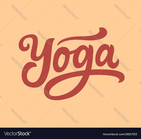 Yoga Calligraphy, Yoga Font, Written Logo, Yoga Tee Shirt, Yoga Hands, Fonts For Designers, Best Fonts, Drawing Wall, Calligraphy Logo