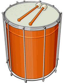 membranophone / double head drum Samba Music, Teaching Music, World Music, Drum And Bass, Percussion, Musical Instruments, Drums, Music Instruments, Musical