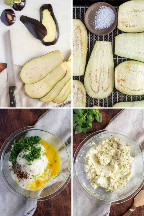 Eggplant Ricotta Roll Ups, Ricotta Stuffed Eggplant, Eggplant Stuffed With Ricotta, Easy Eggplant Rollatini Recipe, Eggplant Rollatini Recipe Healthy, Easy Eggplant Recipes Healthy, Stuffed Eggplant Recipes, Eggplant Roll Ups, Italian Eggplant Recipes