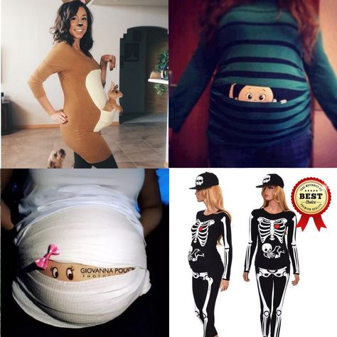 Cute Pregnant Halloween Costumes Ideas | Inspiration | Funny | Star Wars | Winnie the Pooh | Pregnancy Costume | Maternity Clothes Baby Bump Costumes, Cute Pregnant Halloween Costumes, Funny Family Costumes, Most Creative Halloween Costumes, Belly Paint, Pregnancy Costumes, Mummy Costume, Pregnant Halloween Costumes, Halloween Costumes Ideas