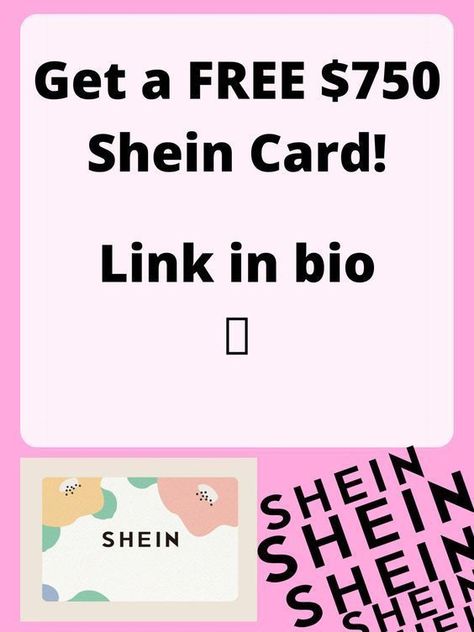 Get A Free $750 Shein Card Free shein gift card codes Generate free Us gift card redeem Codes & Coupon / Promo Codesgift card redeem code generator is easy online utility tool Claim Free Shein Gift Card using our Shein Gift Card Generator. ✓ Take now Shein Gift Card Codes 2023. ✓ Working $750 Shein Gift Cards! The Shein Gift Card Generator is an online tool that can generate gift cards redeemable at Shein stores. Best of all, it's available to anyone 750 Shein Gift Card, Shein Gift Card, Cash Gift Card, Best Gift Cards, Get Gift Cards, Google Play Gift Card, Walmart Gift Cards, Paypal Gift Card, Gift Card Number