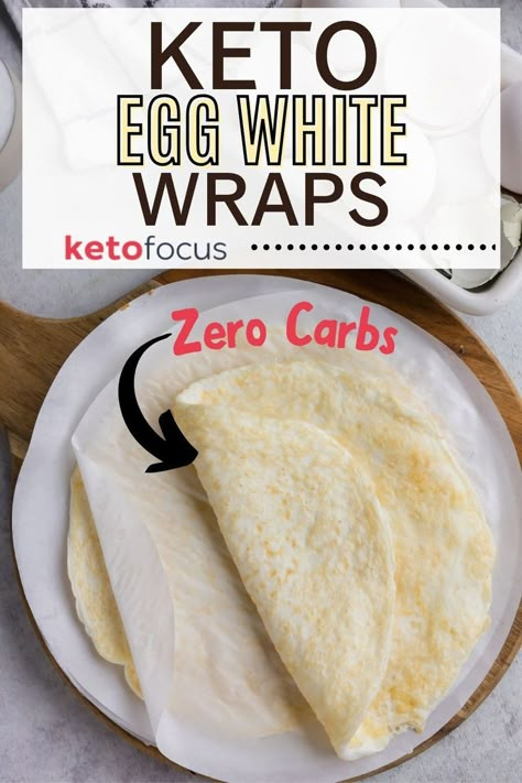 Recipe Using Egg Whites, Egg White Wraps, Egg White Powder, Egg Whites Wrap, White Recipes, Egg White Recipes, Carnivore Recipes, Keto Carnivore, No Carb Recipes