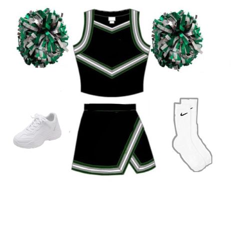 Green Cheerleading Outfits, Slytherin Cheerleader Uniform, Harry Potter Cheerleader Outfits, Hogwarts Cheerleader Uniform, Slytherin Outfit Uniform, Slytherin Cheer Uniform, Slytherin Cheerleader, Slytherin Dresses, Slytherin Outfit Ideas