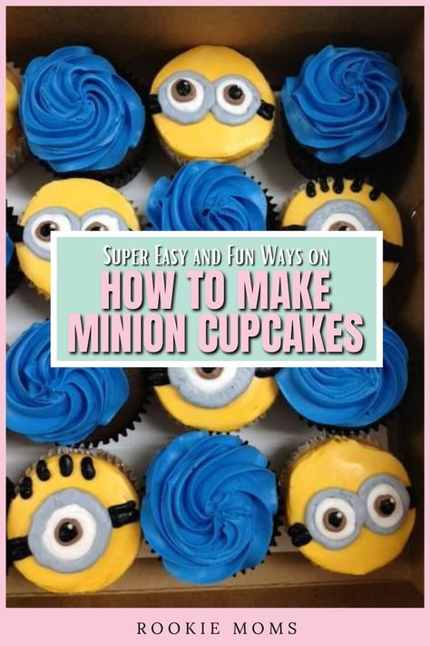 Minion Party Food, Despicable Me Cupcakes, Minion Treats, Birthday Cupcakes Boy, Diy Minions, Minion Birthday Cake, Minion Characters, Minion Theme, Minion Cupcakes