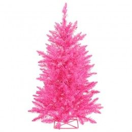 Pink Christmas Tree Pink And Red Christmas, Pink Led Lights, Pink Christmas Decor Ideas, Christmas Tree Pink, Neon Christmas, Pink Christmas Decor, Barbie The Movie, A Pink Christmas, Pine Christmas Tree