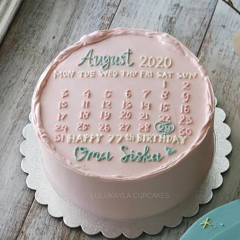 🍰 CAKES 🍰 COOKIES 🍰 CUPCAKES 🍰 on Instagram: “If you made such cake for yourself what date would it stay on it? When is your birthday? 😁 Mine is the 12th of June 🥳 . And can you guys…” When Is Your Birthday, Date Month Year, Date Cake, Date Month, Pastel Cakes, Elegant Birthday Cakes, Simple Cake Designs, Cute Cake, Mini Cakes Birthday