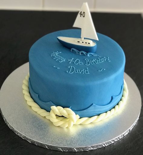 Seaman Cake, Thirty Birthday Cake, Yacht Birthday, Thirty Birthday, Birthday Cake Ideas, So Sweet, Cake Ideas, Birthday Cake, Cake