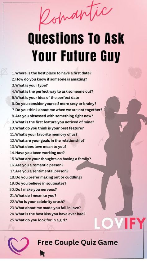 Romantic Questions To Ask, Fun Couples Quiz, Couple Quiz, Relationship Priorities, Improve Body Image, Couples Quiz, Asking Someone Out, Medicine Snaps, Random Questions