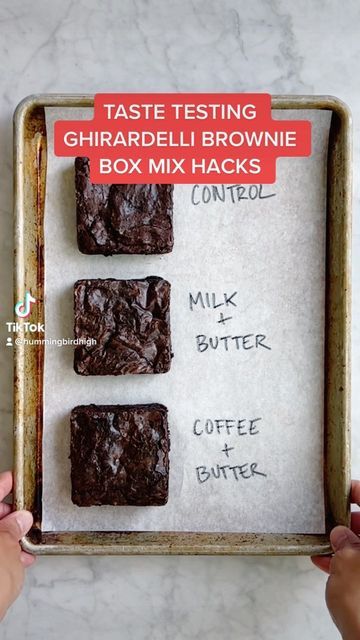 Store Bought Brownie Mix Hacks, Brownies Boxed Hacks, Brownie Box Mix Hacks, Ghiradelli Brownie Mix Recipes, Ghirardelli Brownie Mix Recipes, Boxed Brownie Hacks, Brownie Mix Hacks, Ghirardelli Brownies, Ghirardelli Recipes