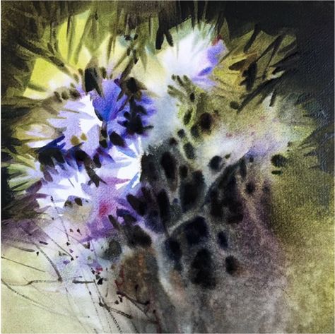 Linda Kemp, Watercolor Negative Painting, Negative Painting, Watercolor Flower Art, Nature Paintings, Acrylic Art, Abstract Watercolor, Abstract Landscape, Floral Painting